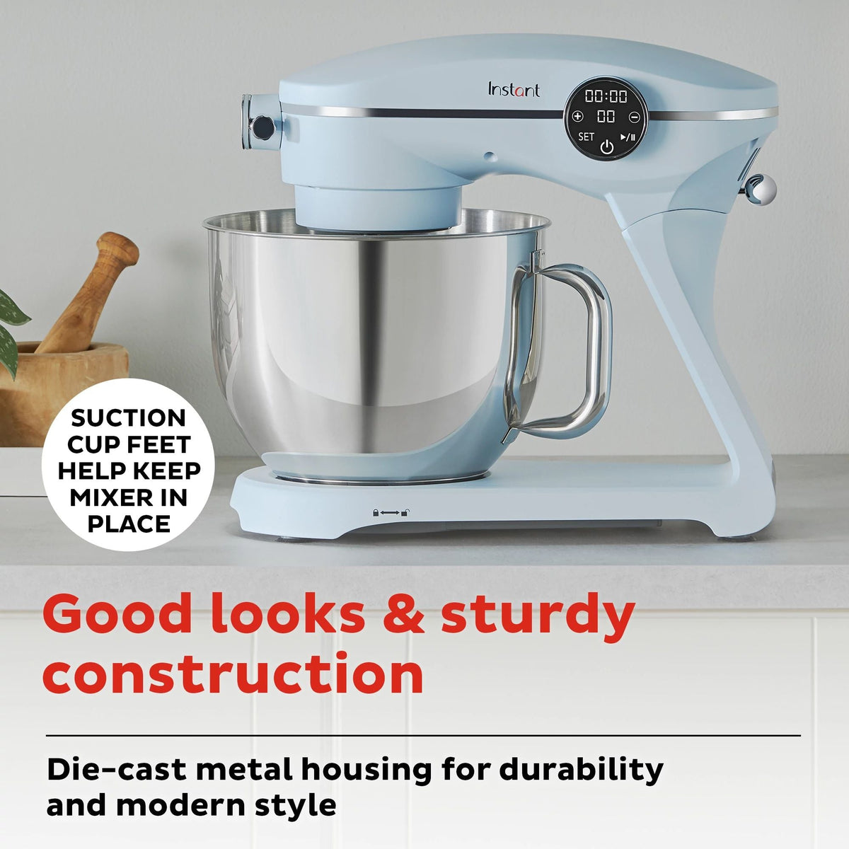 Instant Pot® 7.4QT Stand Mixer Pro Series, Ice Blue
