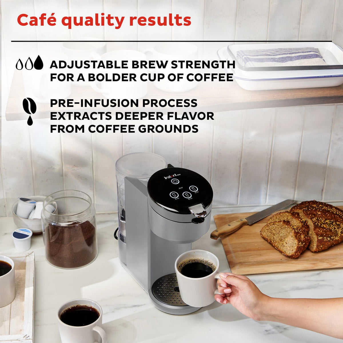 Instant Pot® Solo™ Single Serve Coffee Maker, Gray