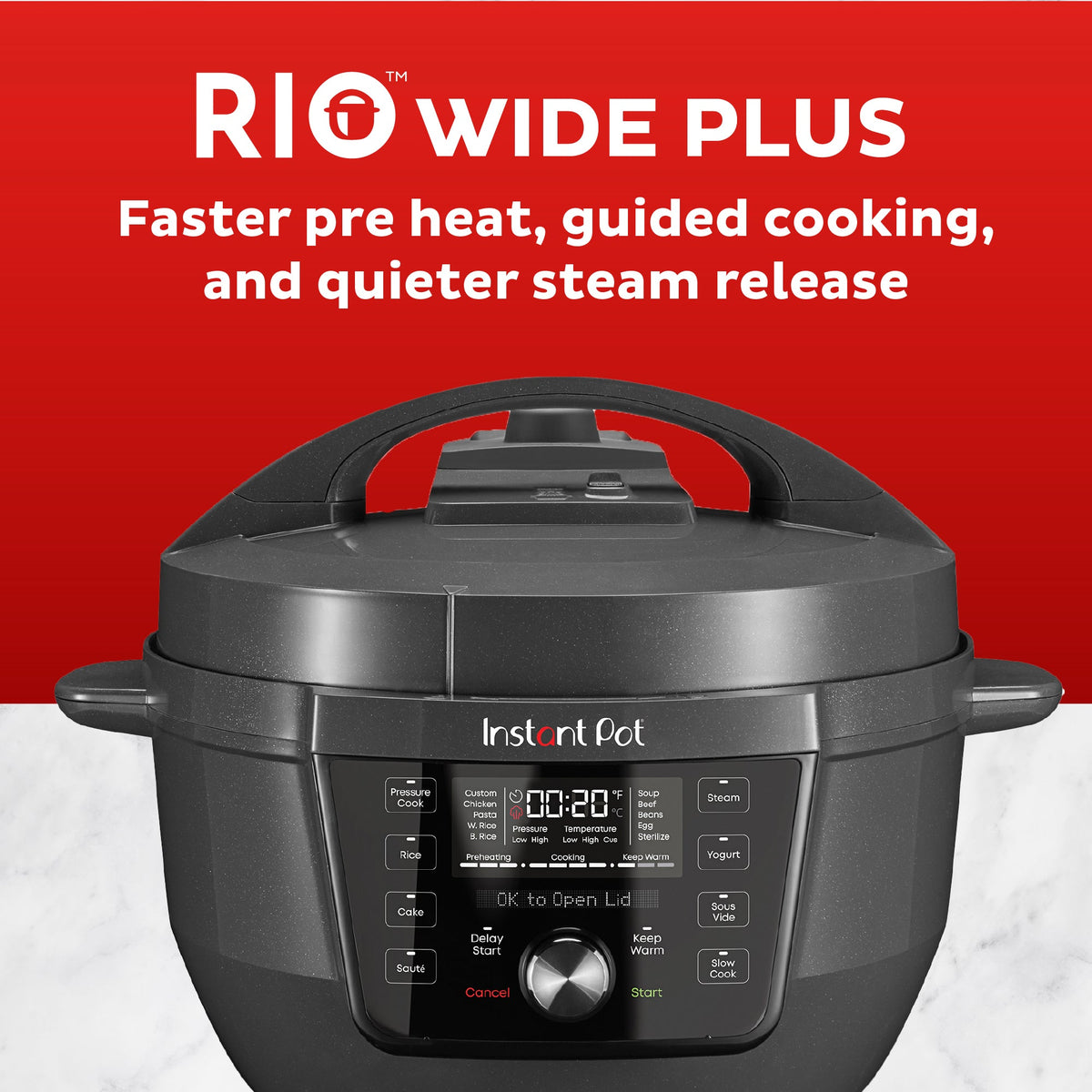 Instant Pot® RIO™ Wide Plus Multi-Cooker