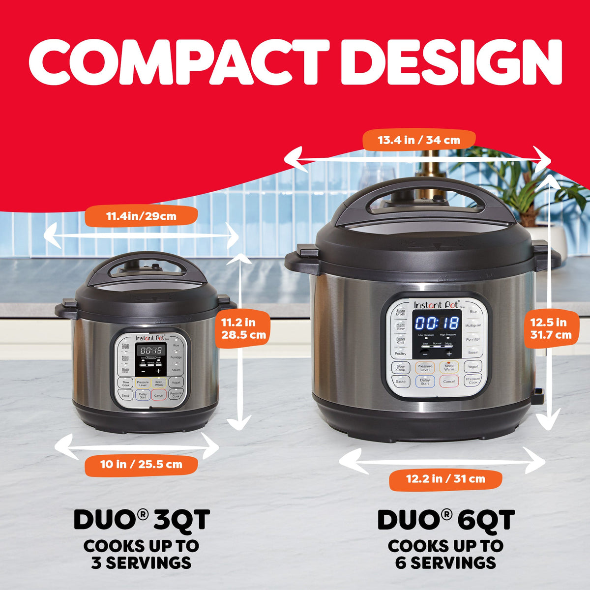 Instant Pot® Duo™ Mini 3QT Multi-Use Pressure Cooker