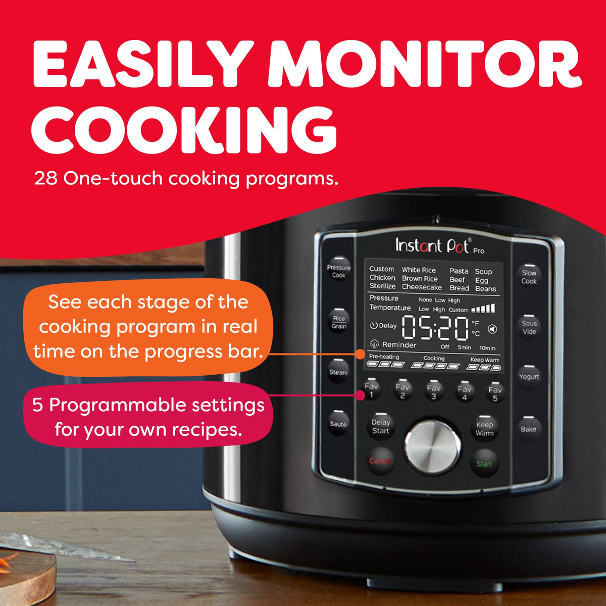 Instant Pot® Pro™ 6QT Multi-Use Pressure Cooker