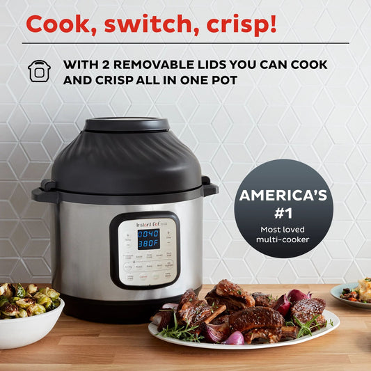 Instant Pot® Duo™ Crisp™ + Air Fryer 6QT Multi-Use Pressure Cooker