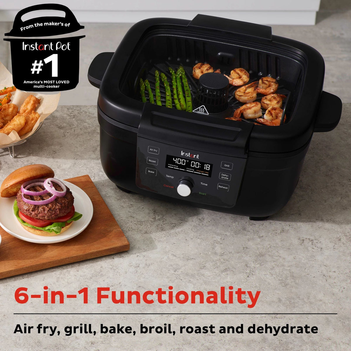 Instant Pot® Indoor Grill and Air Fryer