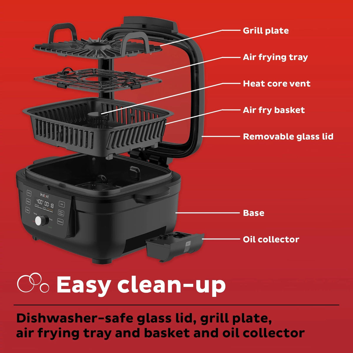 Instant Pot® Indoor Grill and Air Fryer